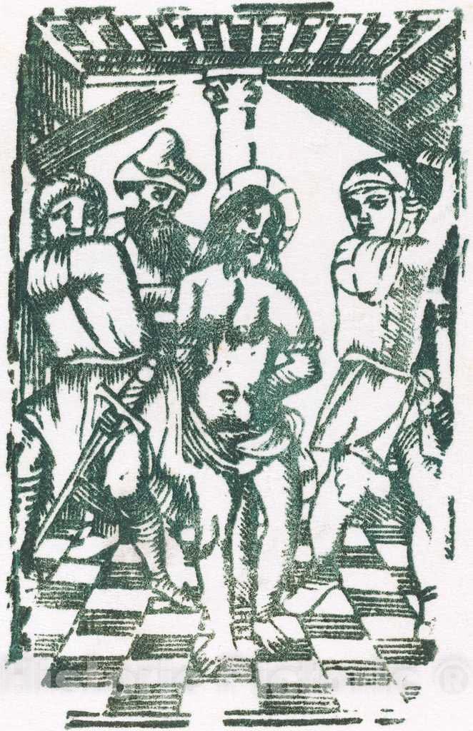 Art Print : The Flagellation - Vintage Wall Art