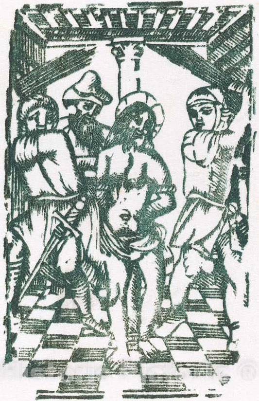 Art Print : The Flagellation - Vintage Wall Art