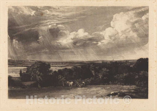 Art Print : Lucas After Constable, A Summerland, in or After 1829 - Vintage Wall Art