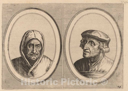 Art Print : Doetechum After Brugel The Elder, Aecht Sonder-Ziel and Heertje Al-te-Mooy, c.1565 - Vintage Wall Art