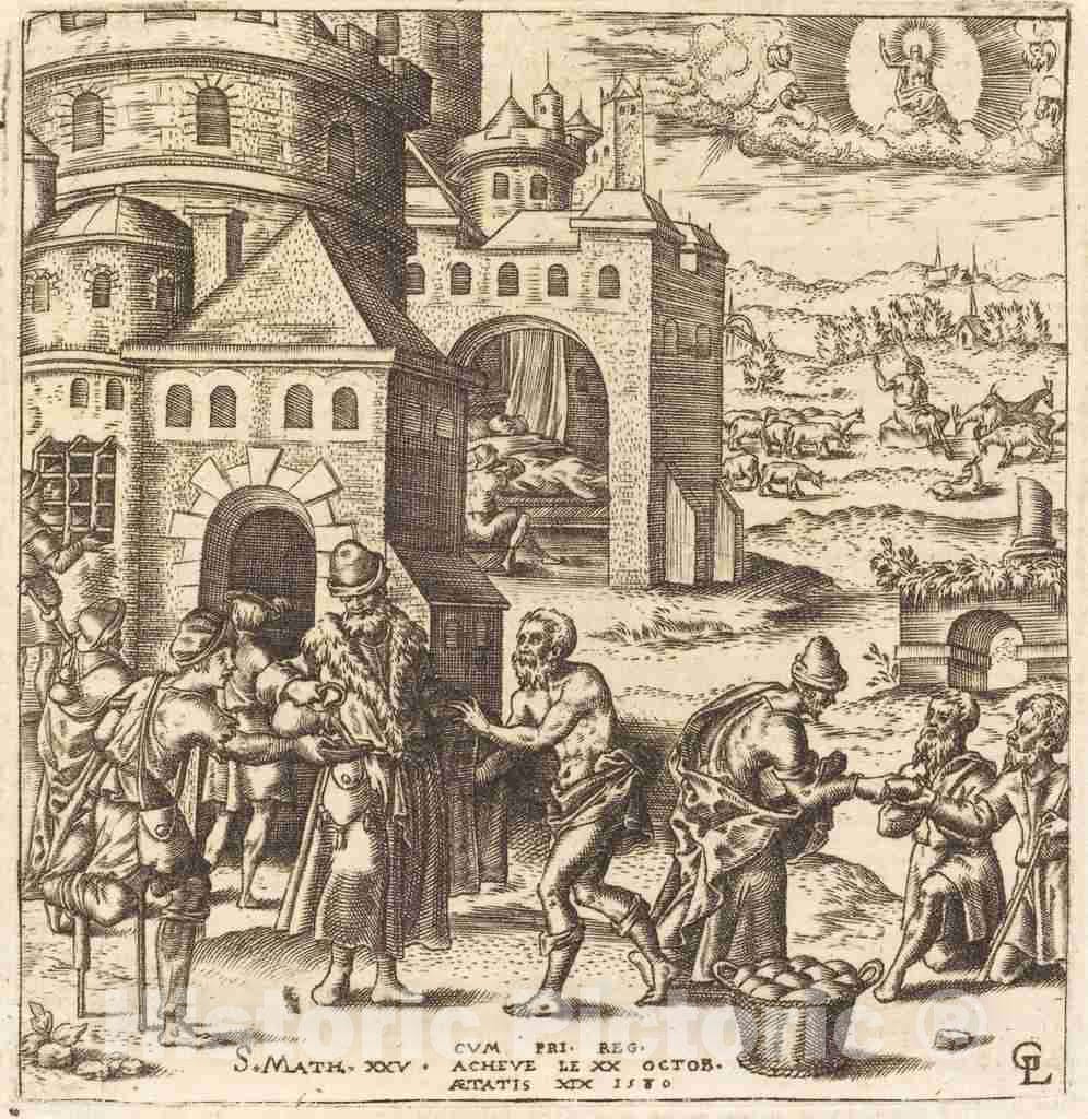 Art Print : LÃ©onard Gaultier, Teachings on The Coming of The Judgment, 1580 - Vintage Wall Art