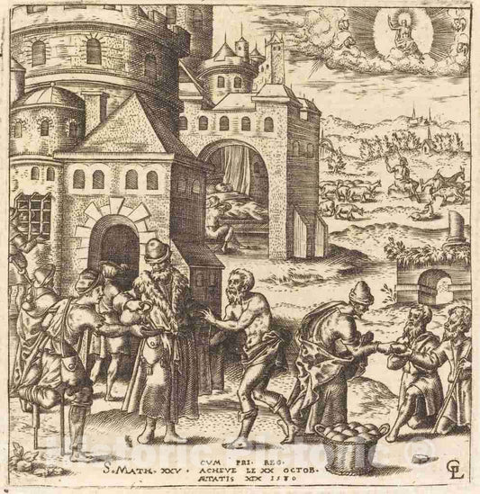 Art Print : LÃ©onard Gaultier, Teachings on The Coming of The Judgment, 1580 - Vintage Wall Art