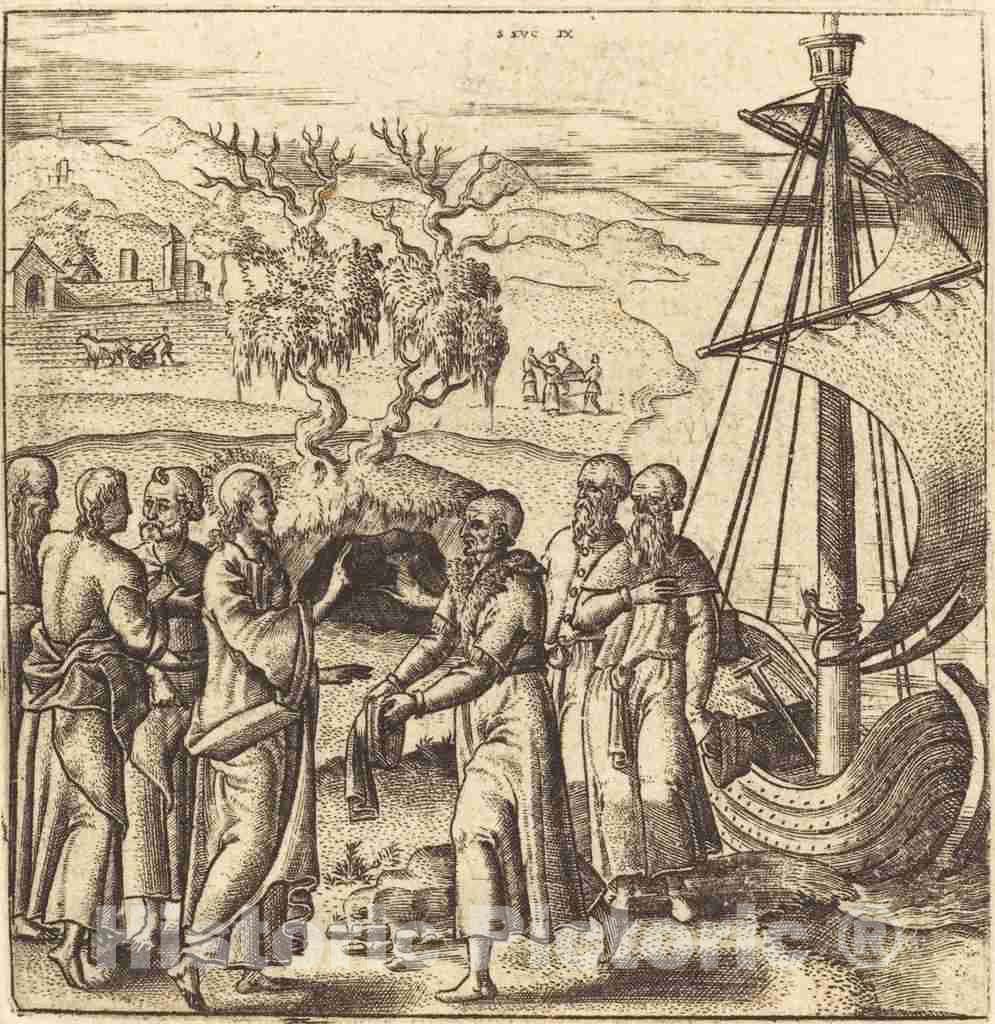 Art Print : LÃ©onard Gaultier, Christ The Teacher, c.1578 - Vintage Wall Art
