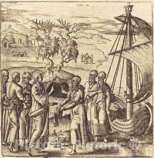 Art Print : LÃ©onard Gaultier, Christ The Teacher, c.1578 - Vintage Wall Art