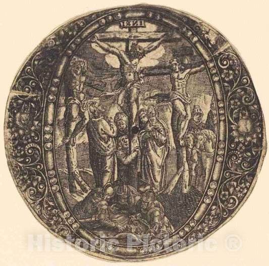 Art Print : Antoine Jacquard, The Crucifixion - Vintage Wall Art