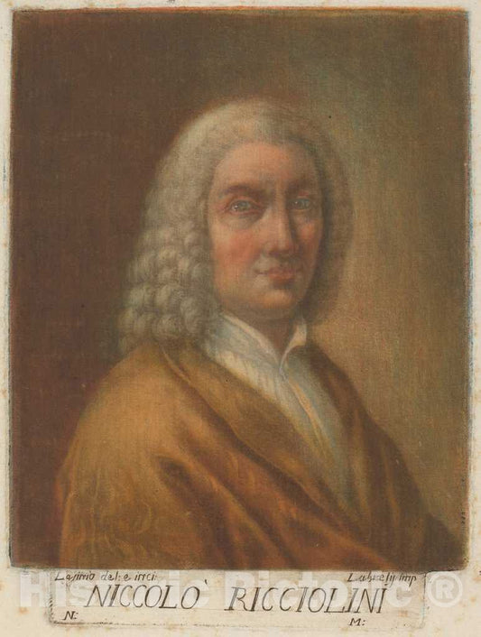 Art Print : Lasinio, After Ricciolini, Niccolo Ricciolini, 1789 - Vintage Wall Art
