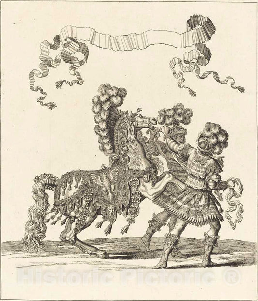 Art Print : FranÃ§ois Chauveau, Cheval de Main et Palfreniers Romains - Vintage Wall Art