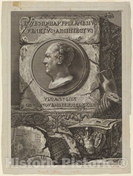 Art Print : Francesco Piranesi, Giovanni Battista Piranesi, 1779 - Vintage Wall Art