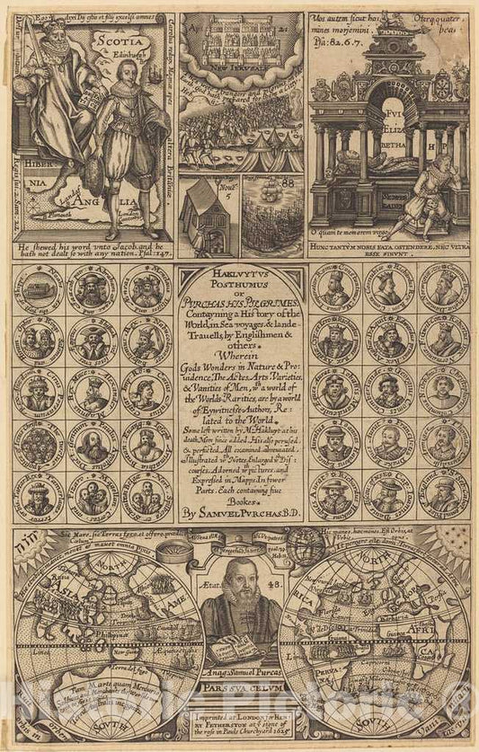 Art Print : Frontispiece, 1625 - Vintage Wall Art