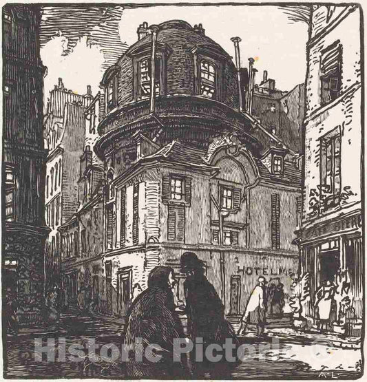 Art Print : Auguste LepÃ¨re, L'ancienne Academie de medecine, 1901 - Vintage Wall Art