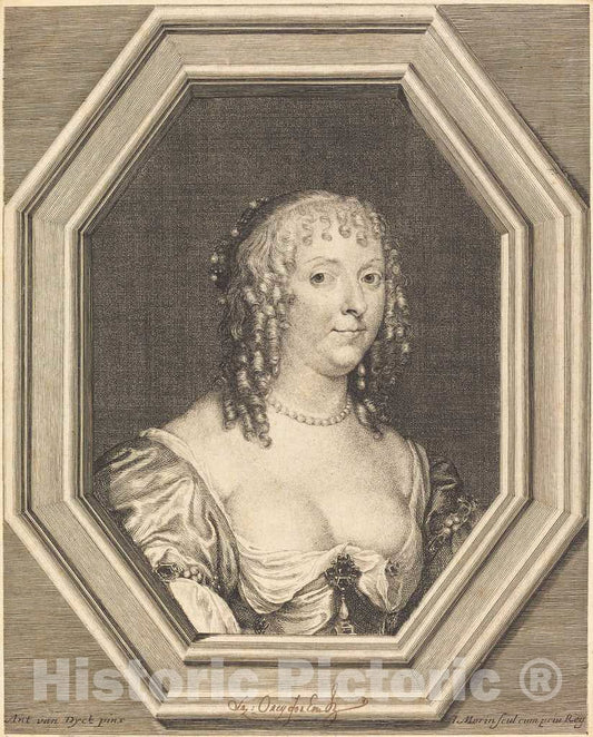 Art Print : Morin After Van Dyck, Anne Sophie Herbert, comtesse de Carnarvon - Vintage Wall Art