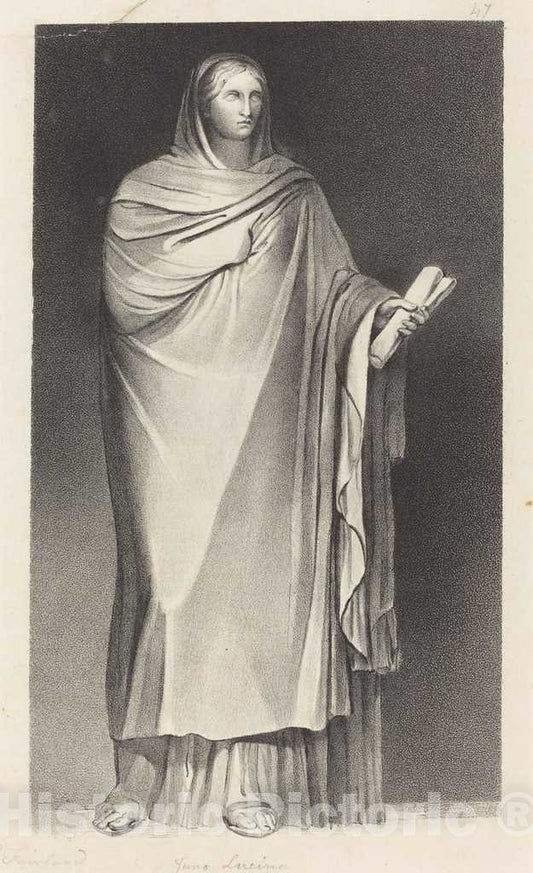 Art Print : Fairland After Flaxman, Juno Lucina, 1829 - Vintage Wall Art