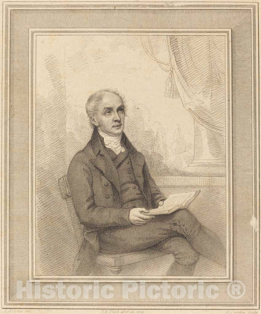 Art Print : Cardon After Slater, John Augustus Tulk, 1808 - Vintage Wall Art