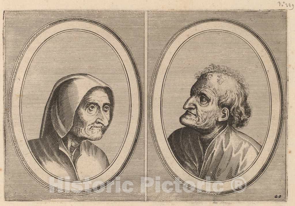 Art Print : Doetechum After Brugel The Elder, Ritze Stijn and Schurckje Sonder-Baerdt - Vintage Wall Art