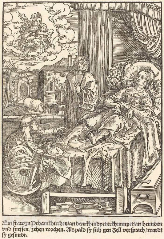 Art Print : EIN fraw zu Peham Kirchen, c. 1503 - Vintage Wall Art