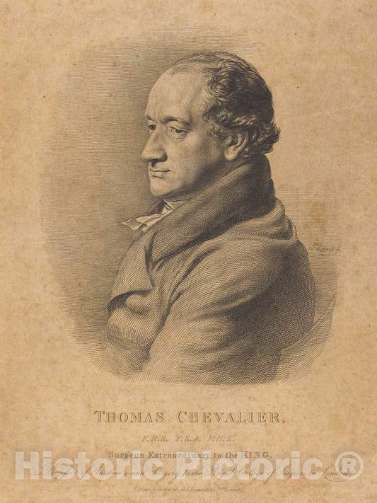 Art Print : John Linnell, Thomas Chevalier, 1825 - Vintage Wall Art
