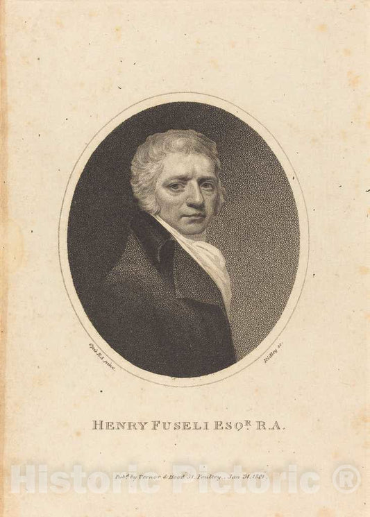 Art Print : Ridley After Opie, Henry Fuseli, 1801 - Vintage Wall Art