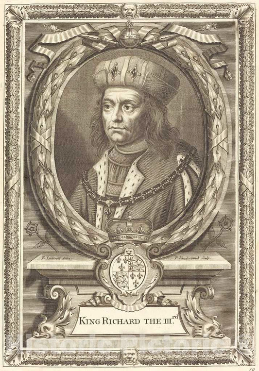 Art Print : Banck After Lutterell, King Richard III - Vintage Wall Art