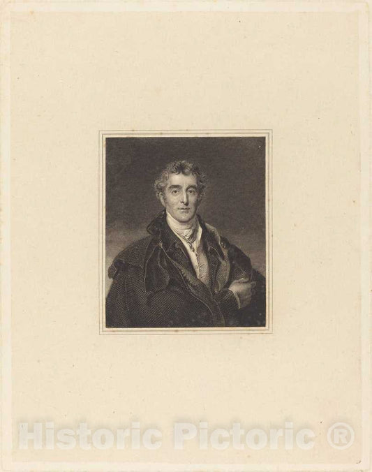 Art Print : Portrait of a Gentleman, 18th Century - Vintage Wall Art