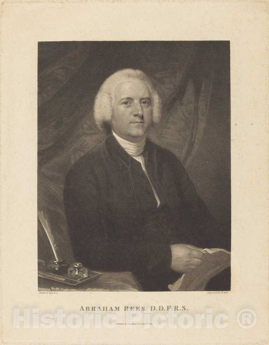 Art Print : Holl I After Opie, Abraham Rees, 1811 - Vintage Wall Art