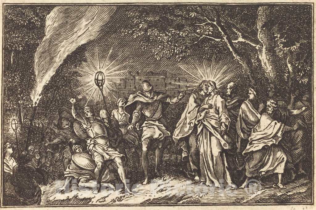 Art Print : Le Clerc I, Betrayal of Judas - Vintage Wall Art