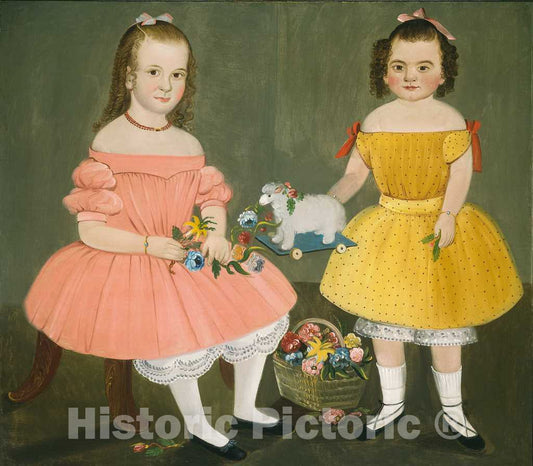 Art Print : William Matthew Prior, The Burnish Sisters, 1854 - Vintage Wall Art