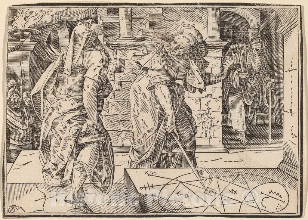 Art Print : Christoph Murer, Christ Tells His Disciples of The Last Judgment, 1630 - Vintage Wall Art