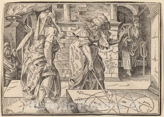 Art Print : Christoph Murer, Christ Tells His Disciples of The Last Judgment, 1630 - Vintage Wall Art