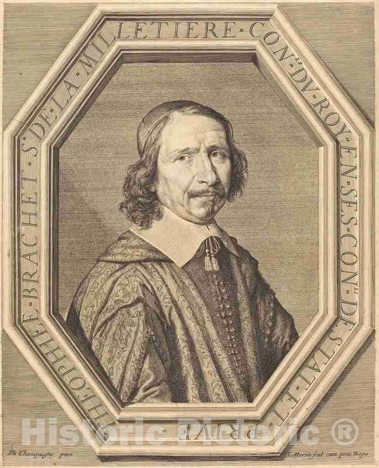 Art Print : Morin After Champaigne, Theophile Brachet de la Milletiere - Vintage Wall Art