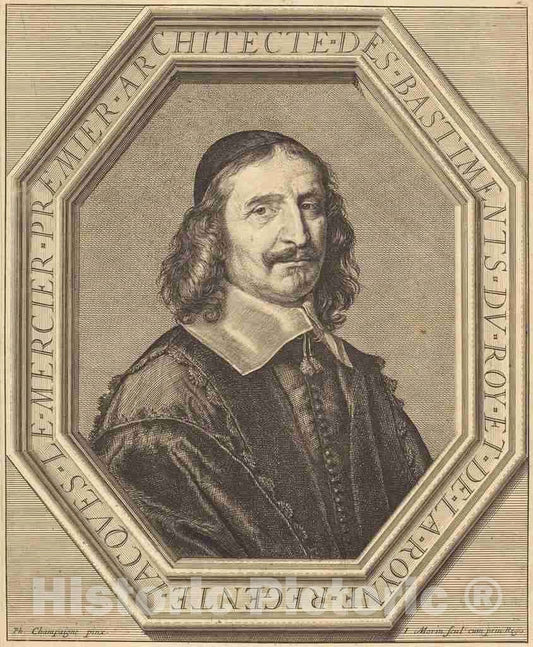 Art Print : Morin After Champaigne, Jacques le Mercier - Vintage Wall Art