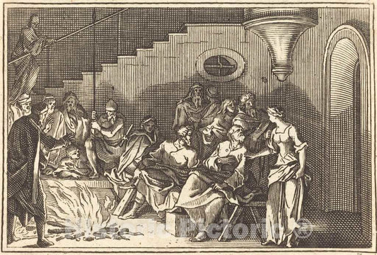 Art Print : Le Clerc I, Peter Denying Christ - Vintage Wall Art