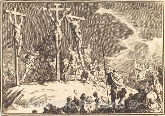 Art Print : Le Clerc I, Piercing of Christ's Side - Vintage Wall Art