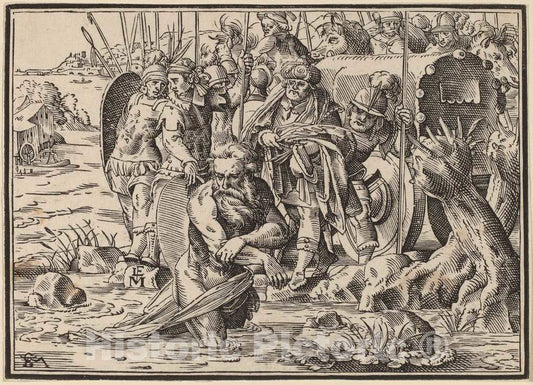 Art Print : Christoph Murer, The Martyrdom of Saint James (?), 1630 - Vintage Wall Art
