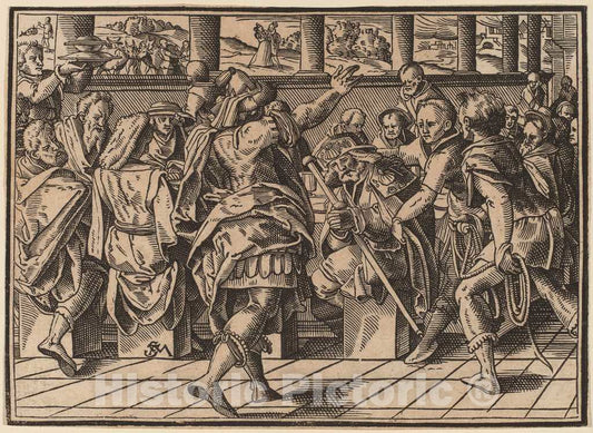Art Print : Christoph Murer, The Martyrdom of Saint James (?), 1630 - Vintage Wall Art
