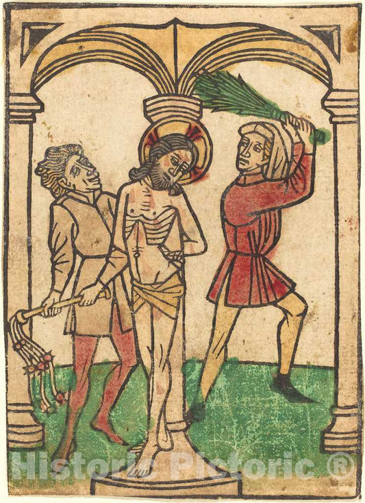 Art Print : Ludwig of ULM, The Flagellation - Vintage Wall Art