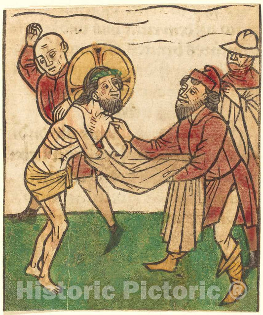 Art Print : Ludwig of ULM, Christ Stripped of His Garment - Vintage Wall Art