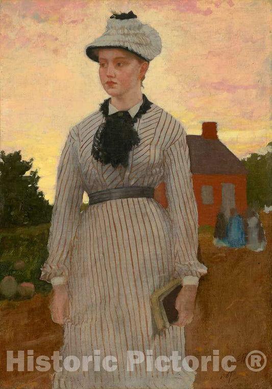 Art Print : Winslow Homer, The Red School House, 1873 - Vintage Wall Art
