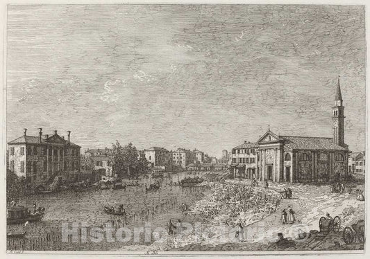 Art Print : Canaletto, Al Dolo, c.1741 - Vintage Wall Art