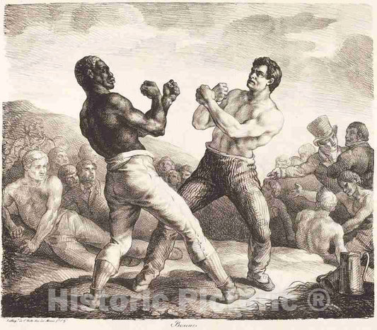 Art Print : ThÃ©odore Gericault, Boxeurs (The Boxers), 1818 - Vintage Wall Art
