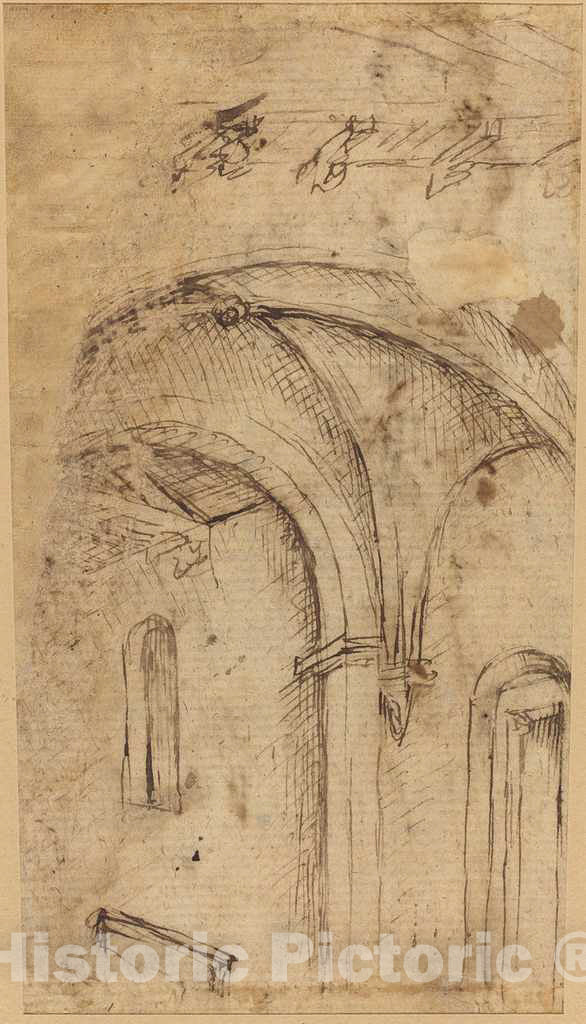 Art Print : Parri Spinelli, Gothic Vault [Verso], c. 1440 - Vintage Wall Art