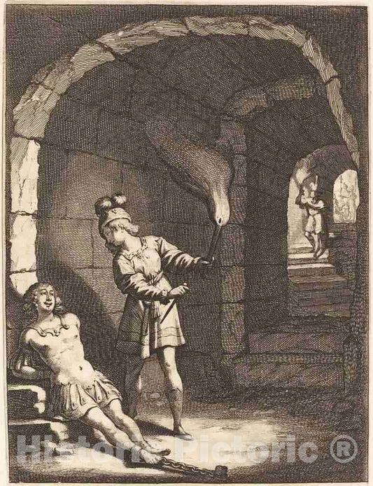 Art Print : Bosse After Vignon, Illustration to Jean Desmarets' L'Ariane, 1639 - Vintage Wall Art