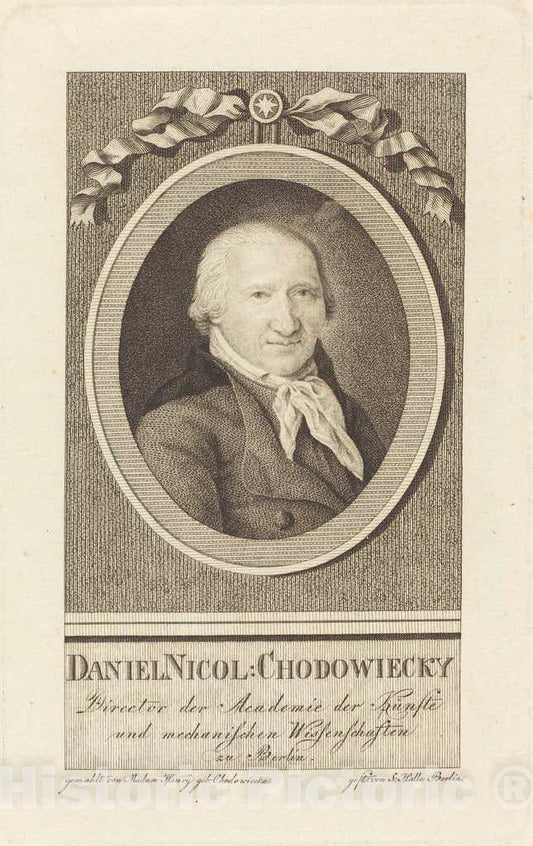 Art Print : J.S.L. Halle, Daniel Chodowiecki, 1801 - Vintage Wall Art