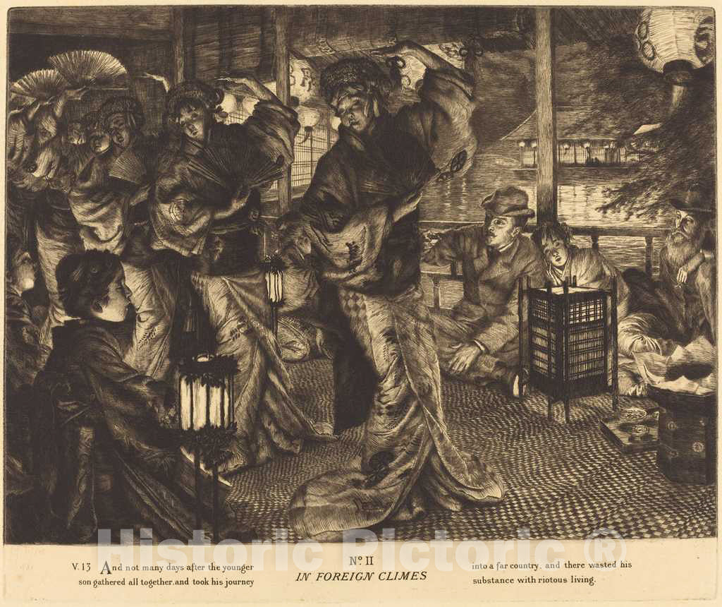 Art Print : James Jacques Joseph Tissot, in Foreign Climes, 1882 - Vintage Wall Art