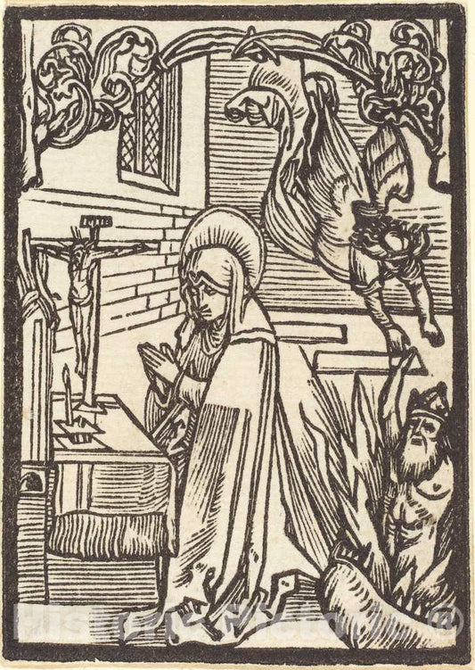 Art Print : Albrecht DÃ¼rer, Saint Odilia, c. 1500 - Vintage Wall Art