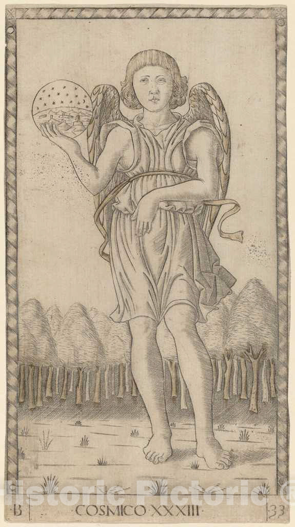 Art Print : Cosmico (Genius of The World), c. 1465 - Vintage Wall Art