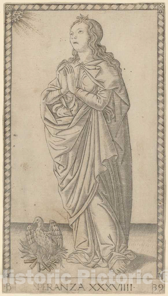 Art Print : Speranza (Hope), c. 1465 - Vintage Wall Art