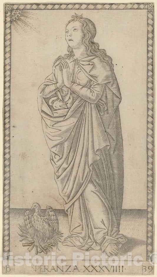 Art Print : Speranza (Hope), c. 1465 - Vintage Wall Art