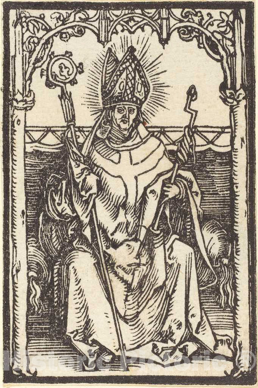 Art Print : Albrecht DÃ¼rer, Saint Erasmus, c. 1500 - Vintage Wall Art