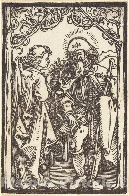 Art Print : Albrecht DÃ¼rer, Saint Roch, c. 1500 - Vintage Wall Art