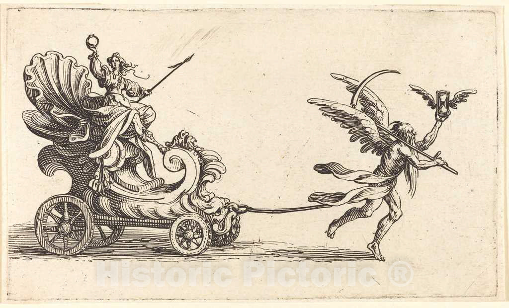 Art Print : Jacques Callot, Entry of Monseigneur Henry de Lorraine, Marquis de MOY, Under The Name of Pirandre, 1627 - Vintage Wall Art
